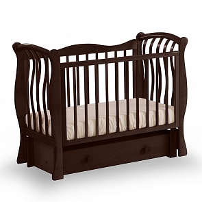 Детская кровать Лель БИ 07.3 Ландыш маятник продольный, махагон (Лель, LIEL_БИ 07.3_махагон)